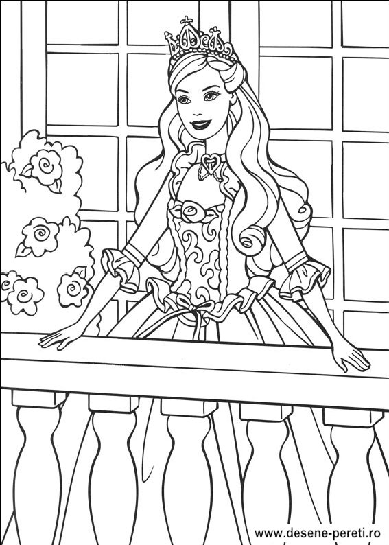 barbie printese desene colorat